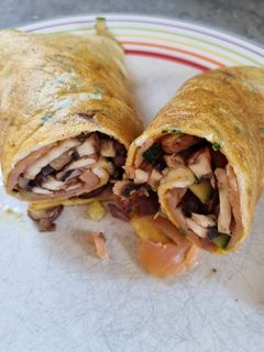 Omeletteröllchen mit Lachs Rezepthauptbild