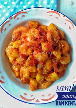 Foto resep Sambal goreng udang dan kentang