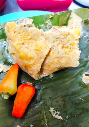 Foto resep Pelas jagung telur (pepes)