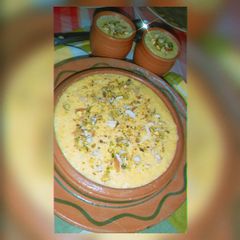 A picture of Zafrani Rabri Kheer.