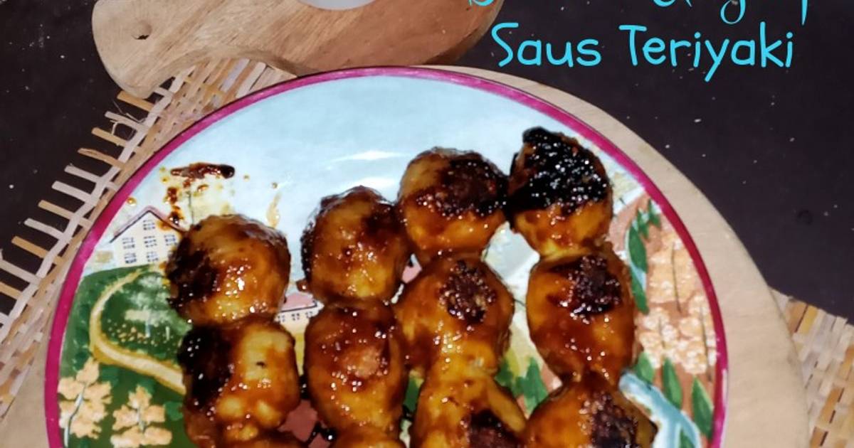 Resep Bakso Bakar Bumbu Ungkep Saus Teriyaki Oleh Dewi Saraswati Cookpad