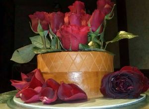 Una foto de Pastel decorado con fondant