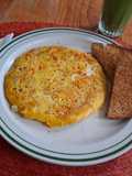 Tortilla de huevo con zanahoria