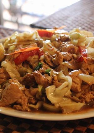 Una foto de Chop suey de pollo