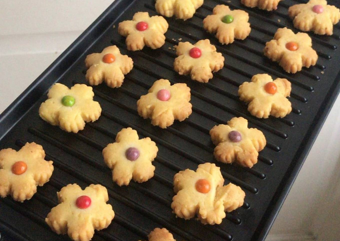 Kue kering mentega kembang / bunga