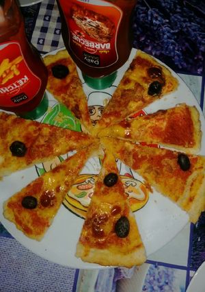 صورة لوصفة بيتزا