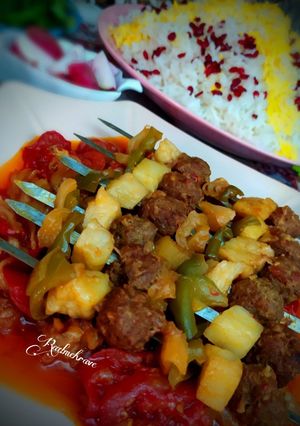 عکسی از دستور کباب قلقلی تابه ای