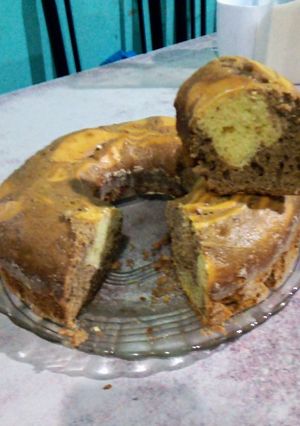 Una foto de Budín marmolado