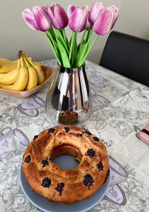 Low Carb áfonyás kuglóf recept fotója