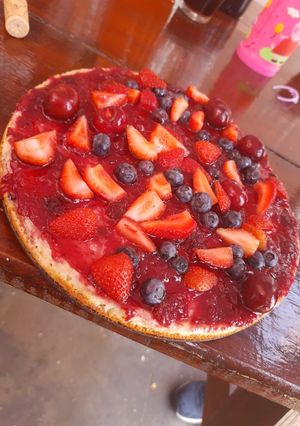 Una foto de Cheesecake de frutos rojos Express