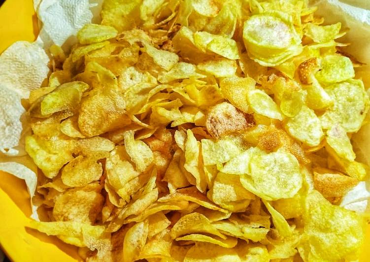 How to Make Any-night-of-the-week Homemade salted crisps #themechallenge