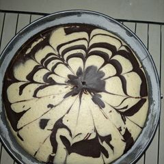 Eggless Zebra Cake A picture of Eggless Zebra Cake.