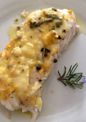 Una foto de Cocina express: Lenguado a la crema de naranja (rápido)