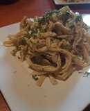 Fettuccine a la alfredo con pollo