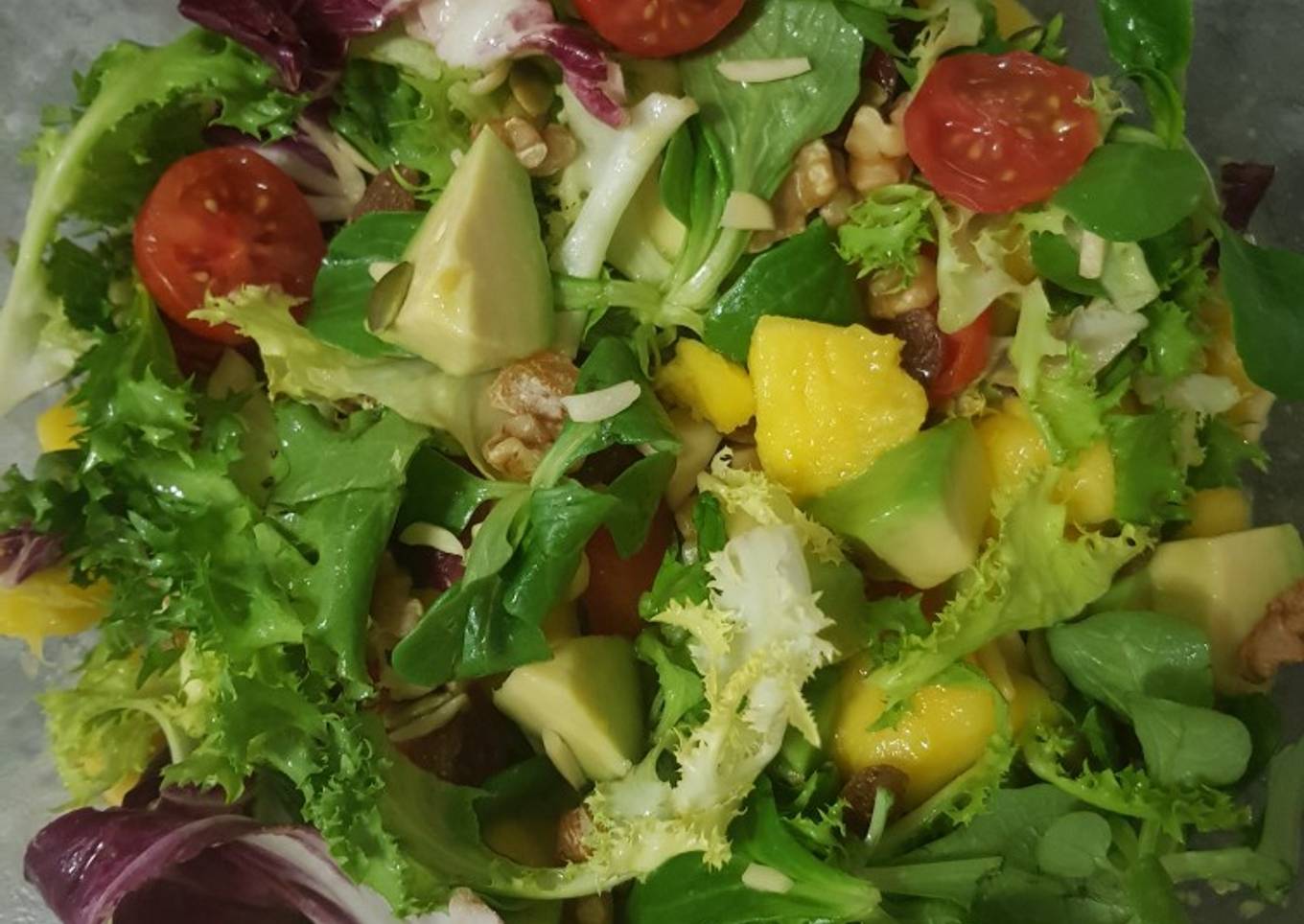 Ensalada de aguacate y mango