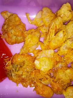 Foto resep Cemilan kulit udang goreng