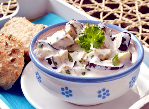 Joghurtos padlizsánsaláta recept fotója