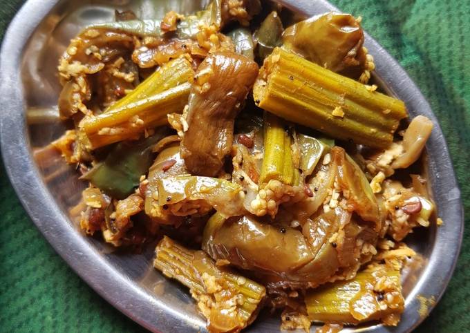 Step-by-Step Guide to Prepare Jamie Oliver Brinjal Drumstick Stir fry