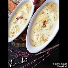 A picture of Rasmalai.