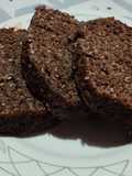 Budín de chocolate y banana con harina integral y coco