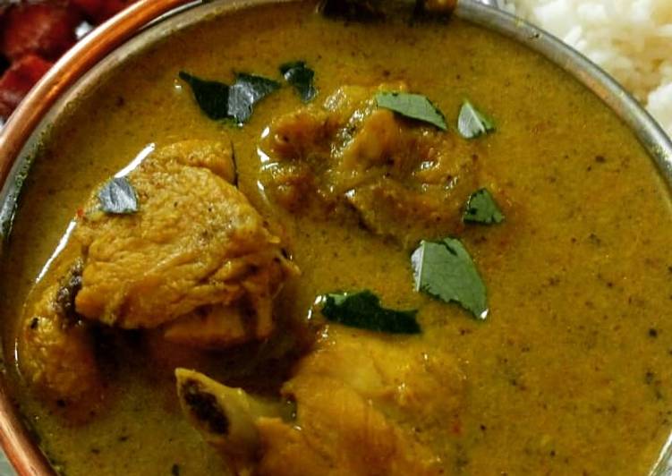 Recipe of Super Quick Homemade Chicken kulambu (with coconut)