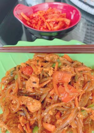 Foto resep Mie Shirataki Goreng Bumbu Samyang #DEBM