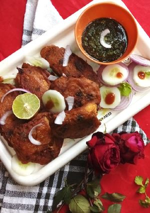 A picture of Lahori fish fry.