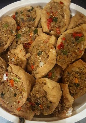 Foto resep Tahu Goreng Isi Oncom Pedas #BikinRamadhanBerkesan