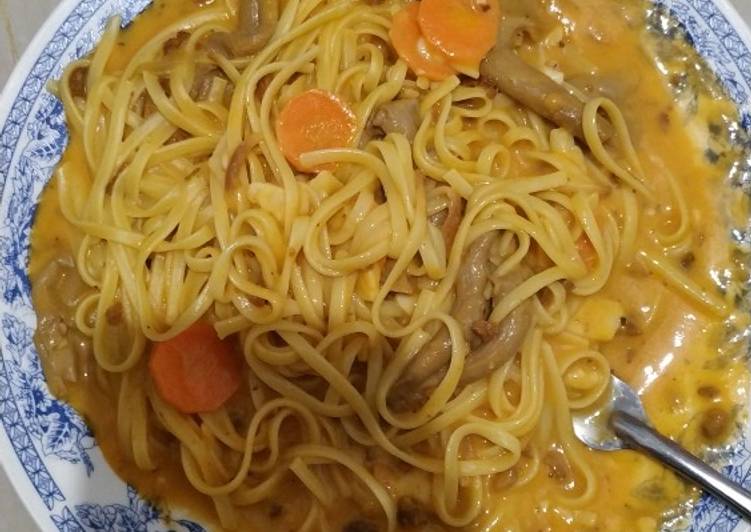 Cara Vegan Di RumahFetucini jamur