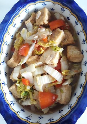 Foto resep Tumis Sawi Putih Tahu
