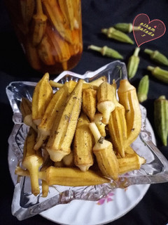 عکسی از دستور ترشی بامیه الهام پز