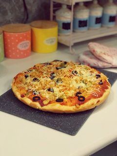صورة لوصفة بيتزا دجاج 🍕