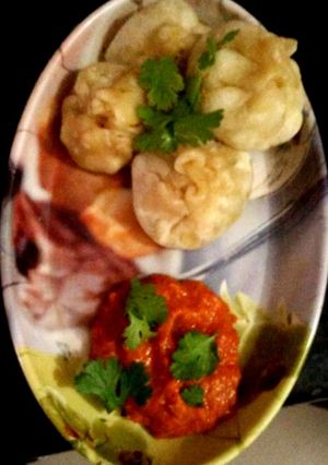 A picture of Vegetables momos.