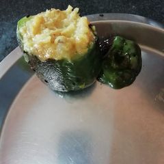 A picture of Stuffed capsicum.
