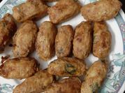 A picture of boiled egg kabab