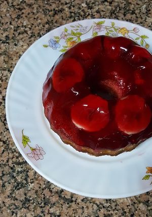 صورة لوصفة كيكة الجيلي