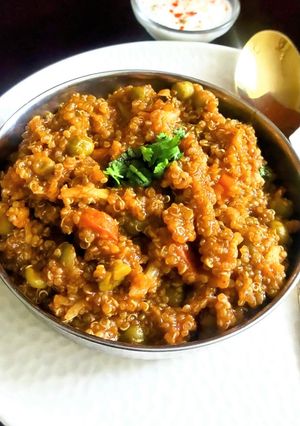 A picture of Quinoa Tawa Pulao.
