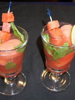 Una foto de Mojito de gin y sandía
