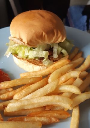 Foto resep Burger ayam blender praktis