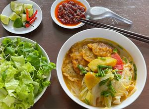 Hình của món Bún chả cá Đà Nẵng.