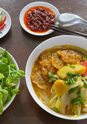 Hình của món Bún chả cá Đà Nẵng.