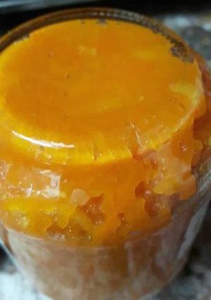 Una foto de Dulce ligth de zapallo y naranja