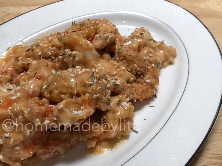 Langkah Gampang Menyiapkan Resep Udang goreng wijen mayonaise berlapis gandum #homemadebylita yang Bisa Manjain Lidah Anti Ribet, Bisa Manjain Lidah