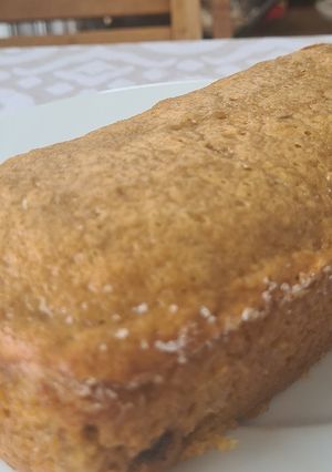 Una foto de Budín de banana húmedo