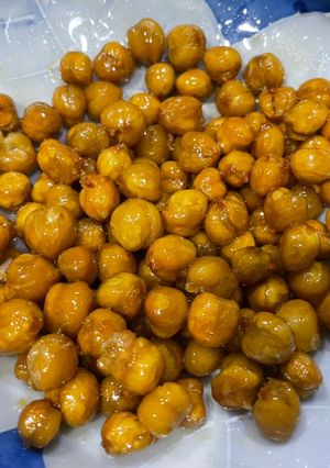 香烤鷹嘴豆零食（蜂蜜奶油/咖喱紅椒口味） 的食譜成品照片