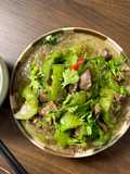 Vietnamese Stir-Fried Loofa Gourd | Mướp Hương Xào Miến Lòng Gà