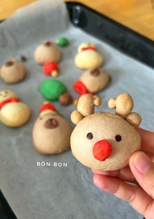Hình của món Bánh quy Giáng Sinh không bơ, không khuôn, đơn giản ít nguyên liệu.