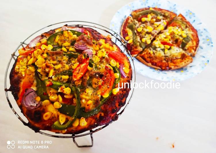 Steps to Prepare Quick Tandoori veggie pizza