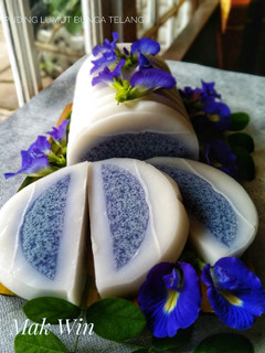 Foto resep Puding lumut bunga telang