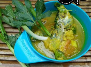 Foto resep Menu anak 1th+Sayur kuning ikan kembung